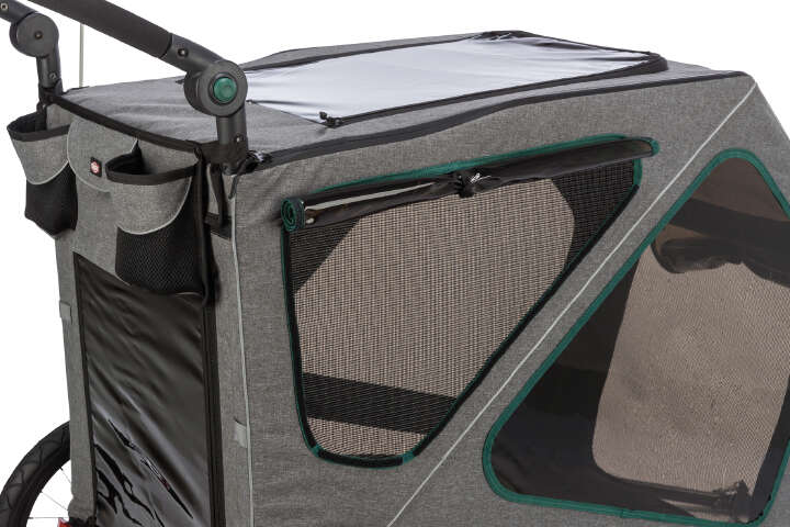 TRIXIE Fahrradanhänger mit Rampe